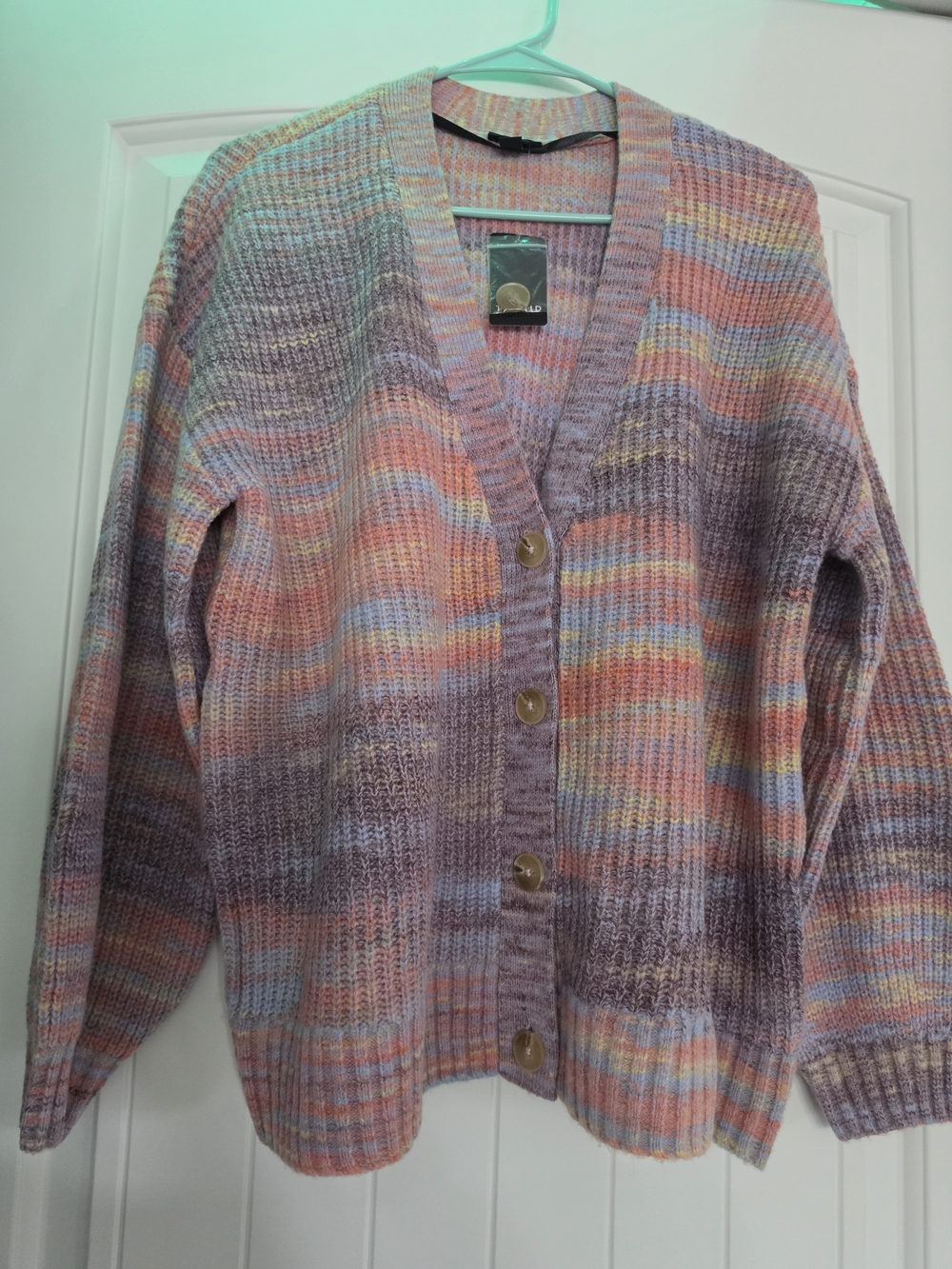 torrid Multicolor Pastel Button-Up Knit Cardigan